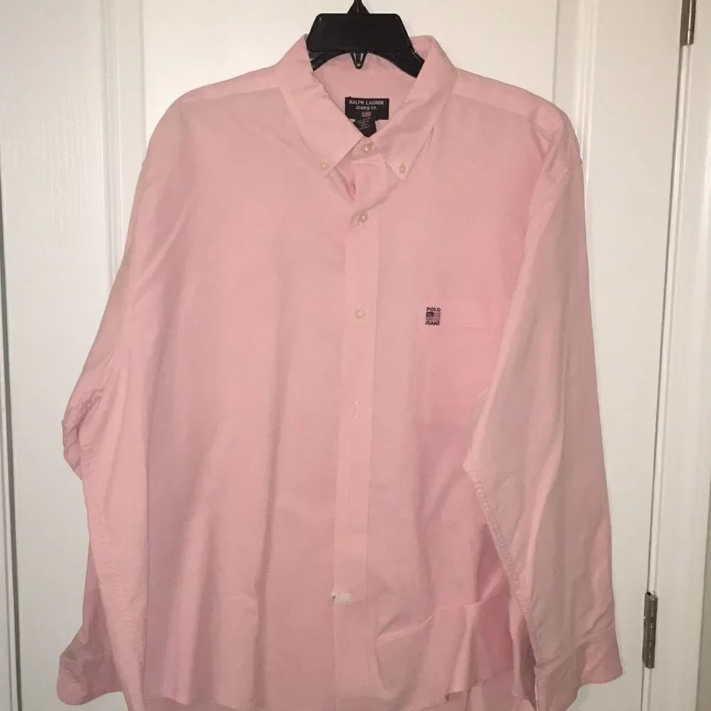 Vintage Polo Jeans AMERICAN Flag Pink summer shirt